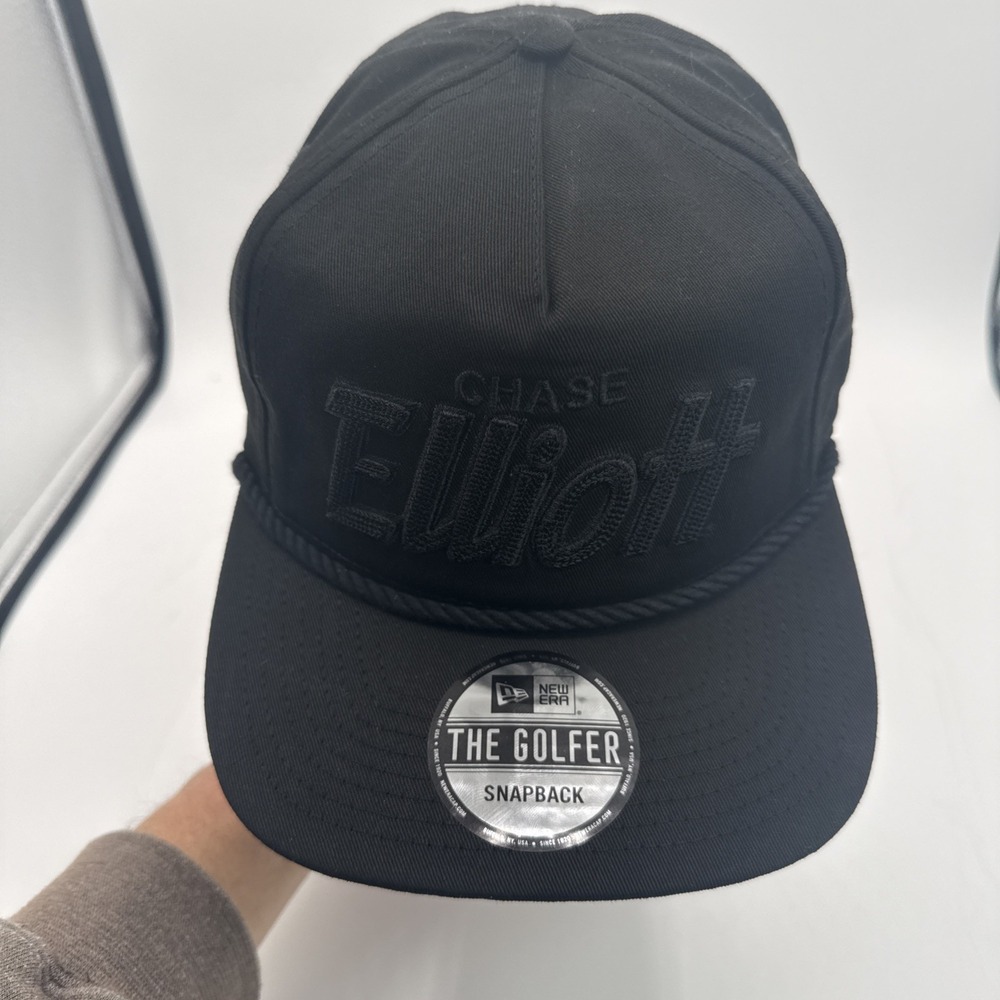Chase Elliott Black Out New Era Golfer Rope Snapback Hat Cap Adjustable Hendrick - Picture 5 of 7